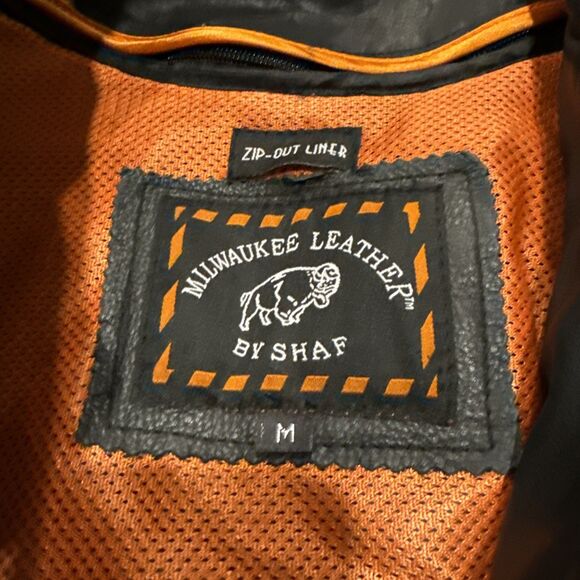 Milwaukee Leather Women’s M Black Motorcycle Jacket Zip-Out Liner Braided Sides - Picture 3 of 16